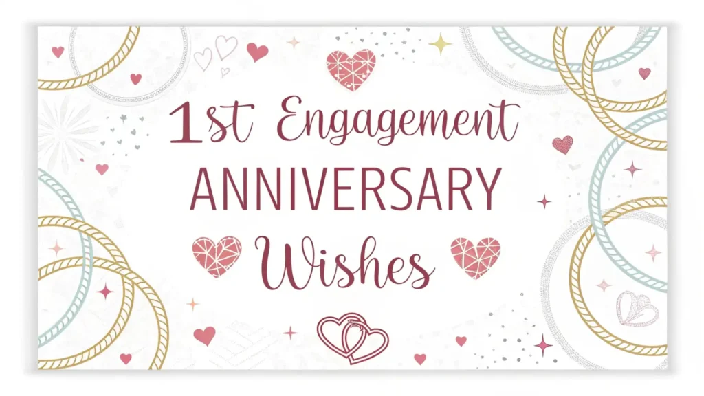 1st Engagement Anniversary Wishes to husband