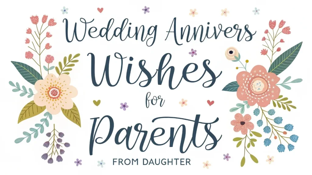 Wedding Anniversary Wishes for Parents from Daughter