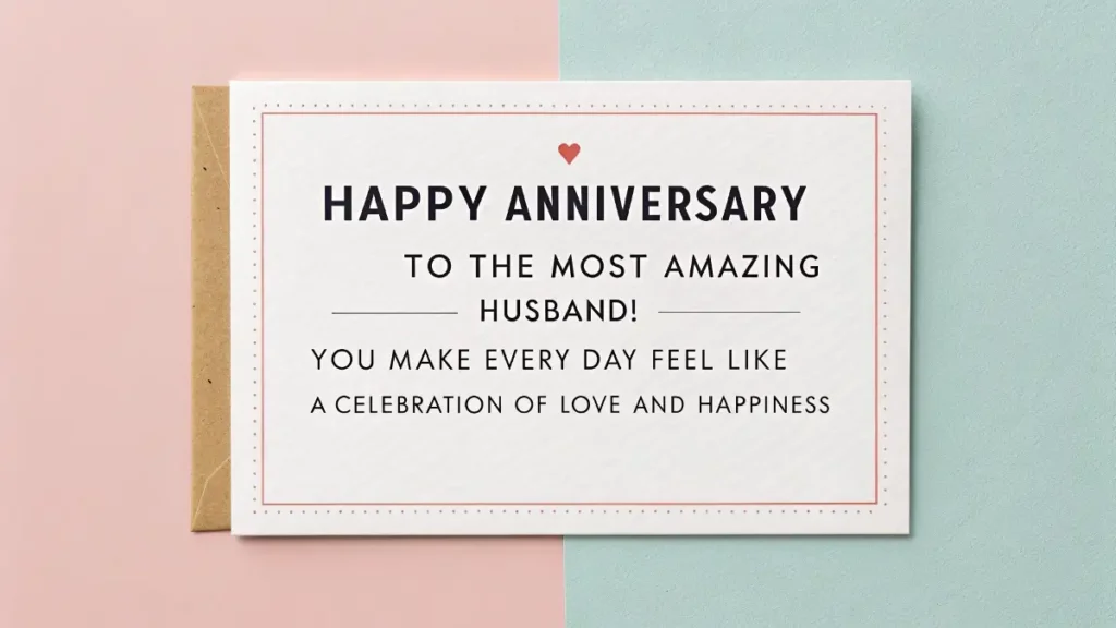 1st Happy Anniversary wishes to husband
