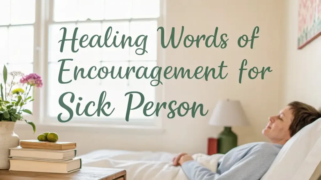 Healing Words of Encouragement for Sick Person
