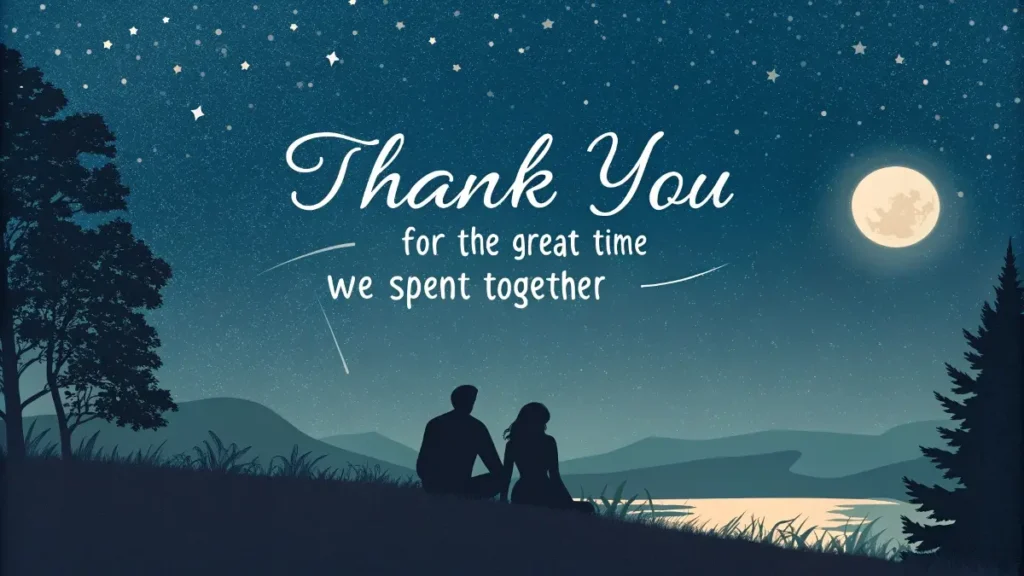 Thank You for the Great Time We Spent Together