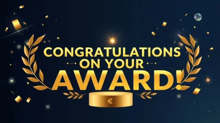 Congratulations Messages for Award