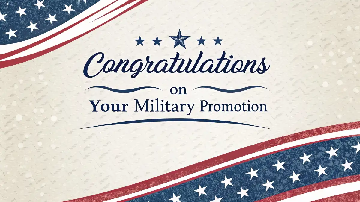 Congratulations Messages Military Promotion