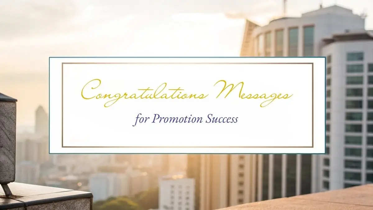Congratulations Messages for Promotion Success
