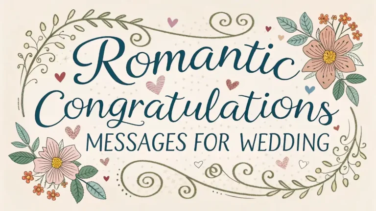 Romantic Congratulations Messages for Wedding