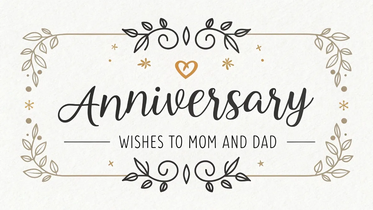 Wedding Anniversary Wishes to Mom and Dad