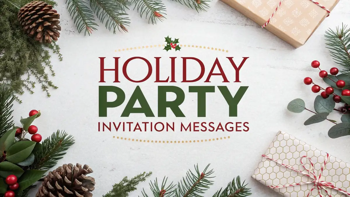 Holiday Party Invitation Messages