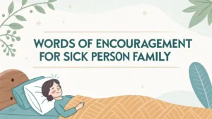 Words of Encouragement for Sick Person Family