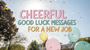 Cheerful Good Luck Messages for a New Job