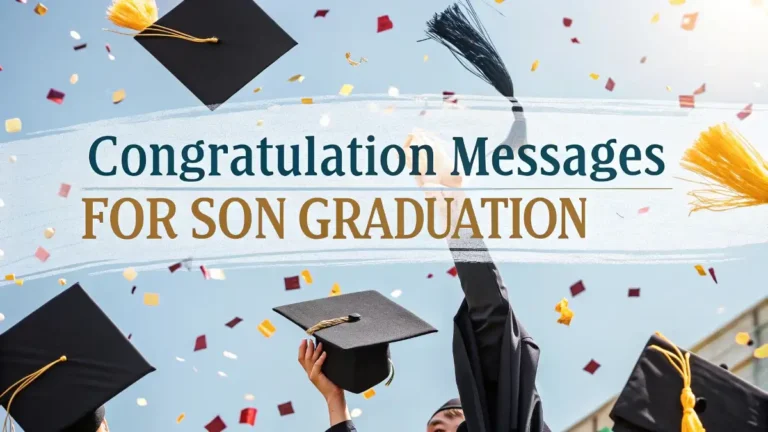 Congratulation Messages for Son Graduation