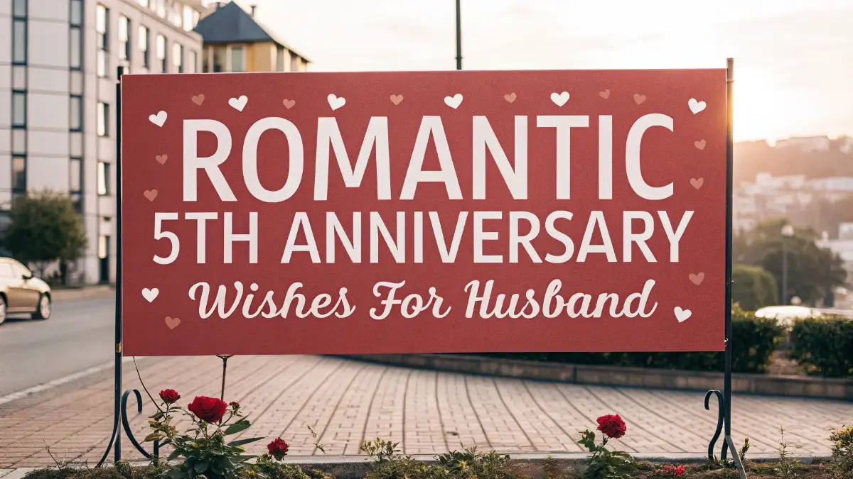 Romantic 5th Anniversary Wishes for Husband