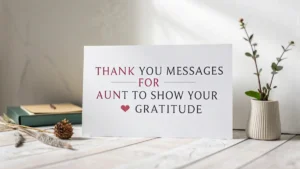 Thank You Messages for Aunt to Show Your Gratitude