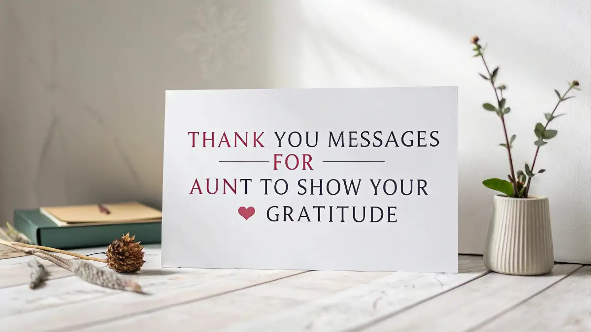 Thank You Messages for Aunt to Show Your Gratitude