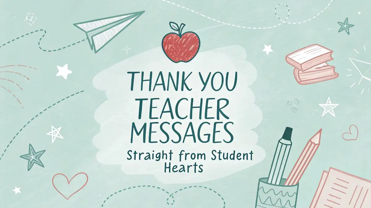 Thank You Teacher Messages Straight from Student Hearts