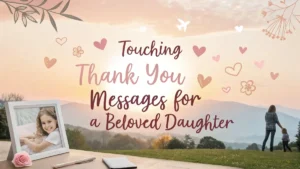 Touching Thank You Messages for a Beloved Daughter